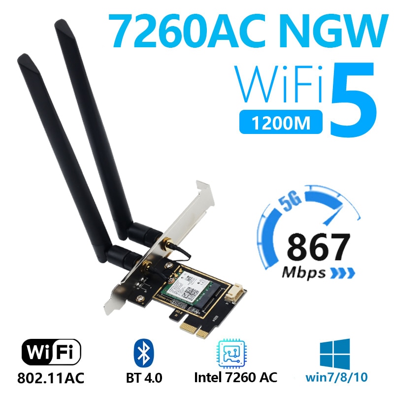    ī,  7260AC 2.4G/5Ghz Wlan Wifi ..